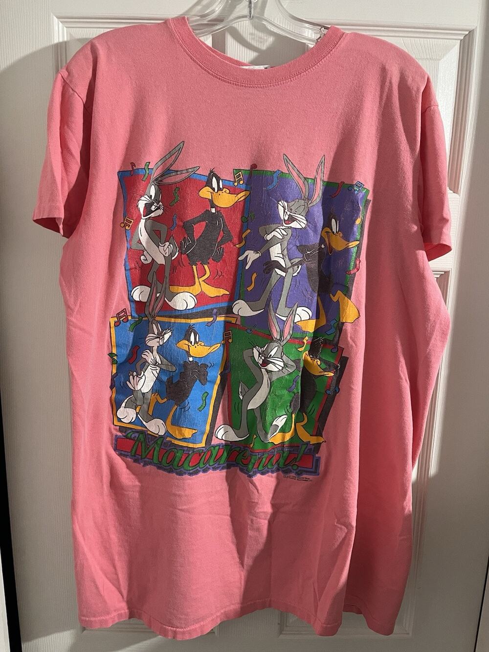 Looney Tunes Macarena Shirt OSFA Sz Xl Bugs Bunny Daffy Duck